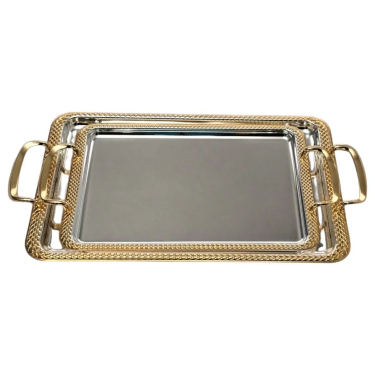 Fugurato Dienblad | 2 Delig Zilver - Gold