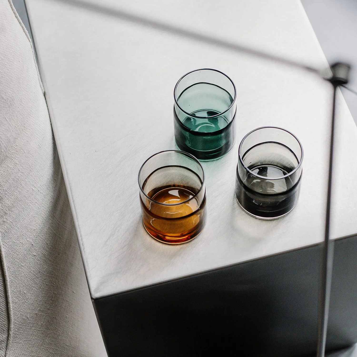 Glas 31,5cl groen Mono - set/2 - Image 3