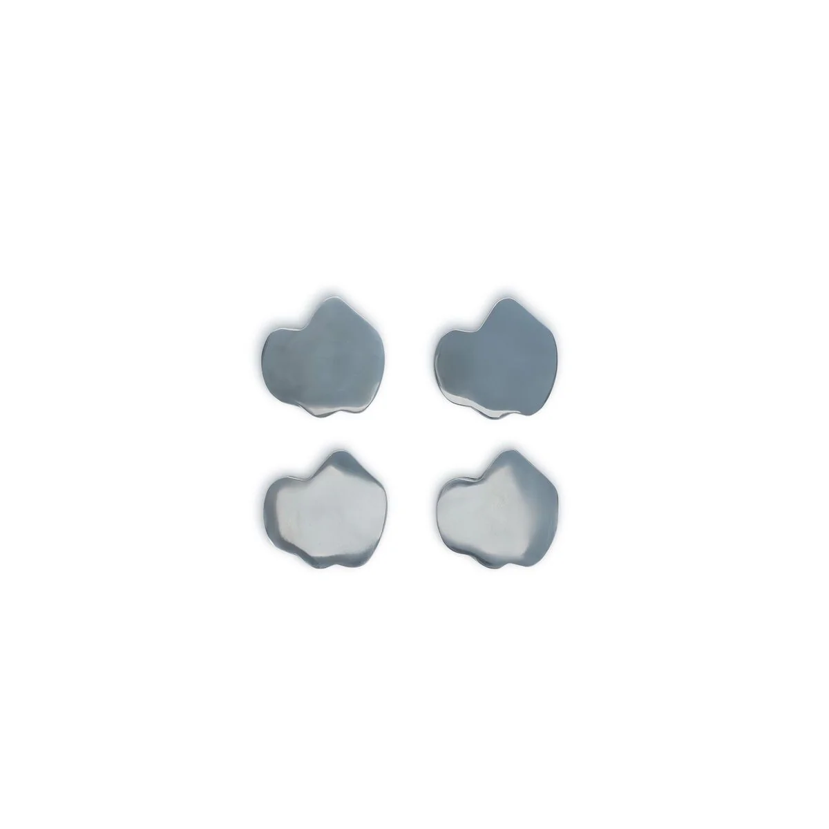 GLASONDERZETTER ORGANISCH ZILVER CHARM - SET/4 - Image 5
