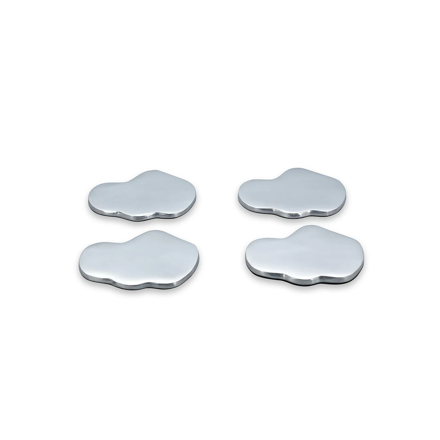 GLASONDERZETTER ORGANISCH ZILVER CHARM - SET/4 - Image 6