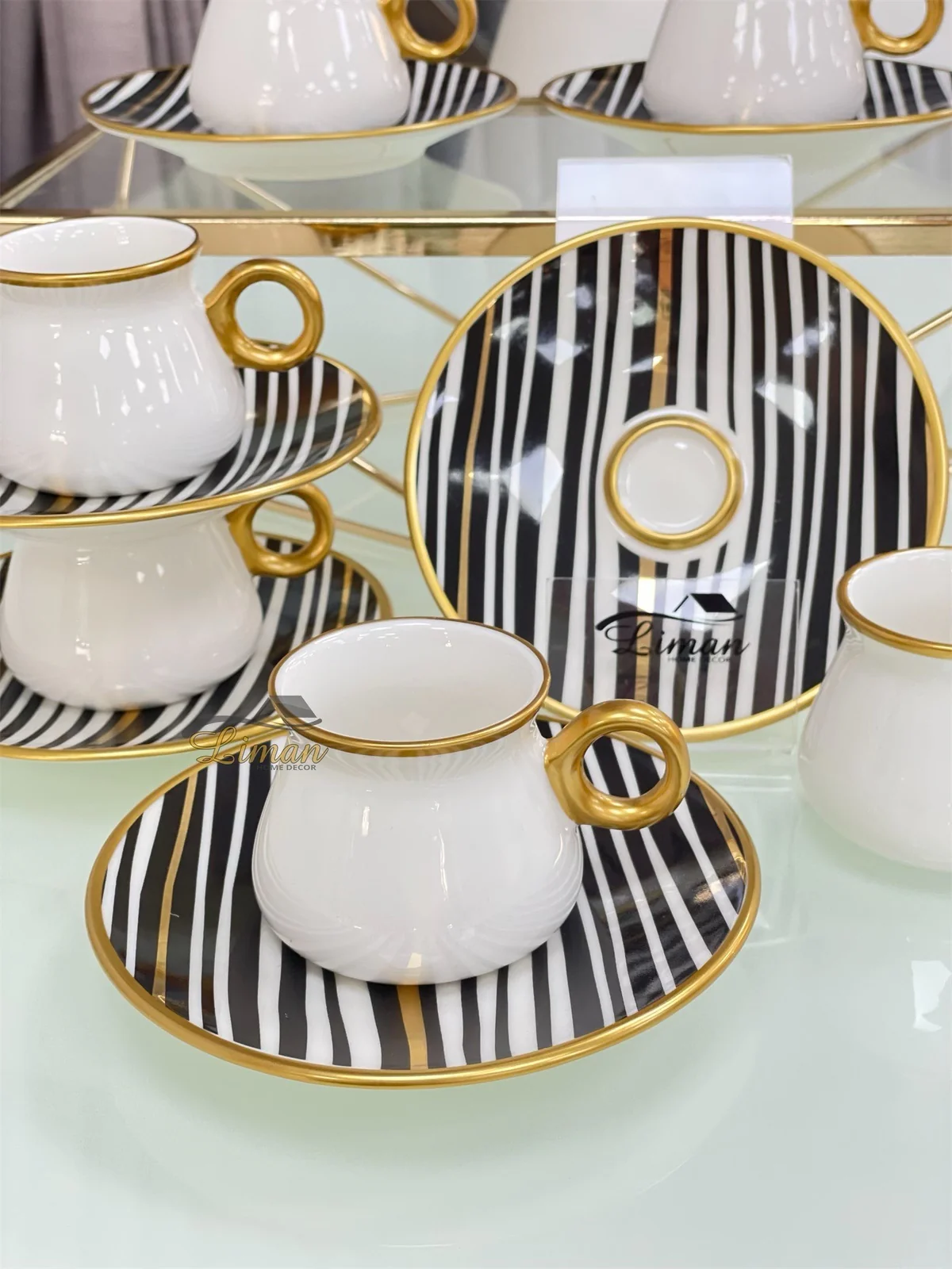 Glazze Enyoj Zwart Espressoset 12 Delig | 6 Persoons - Image 2