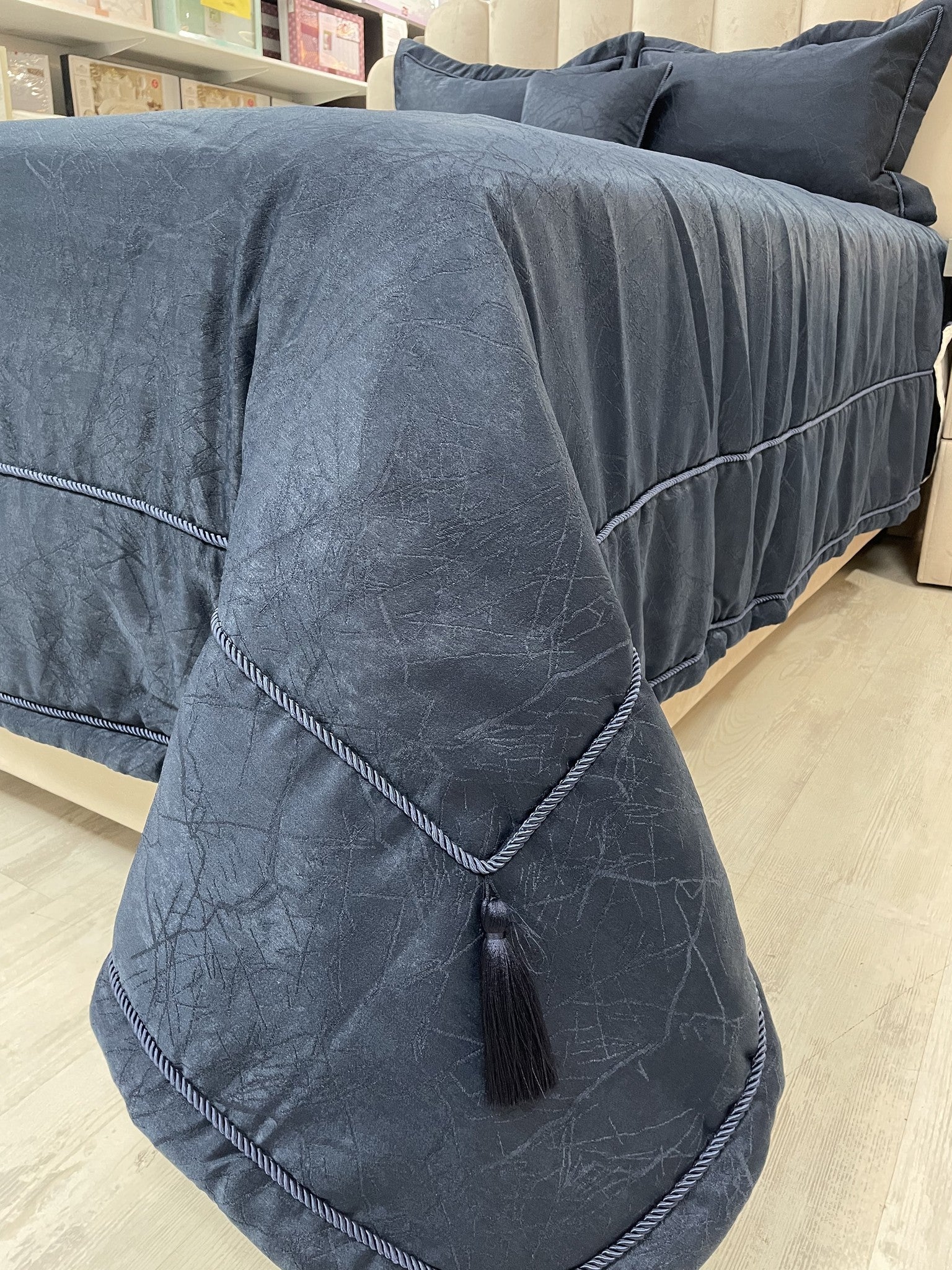 Ipekce Asos Bedspreiset 4 Delig Blauw - Image 4