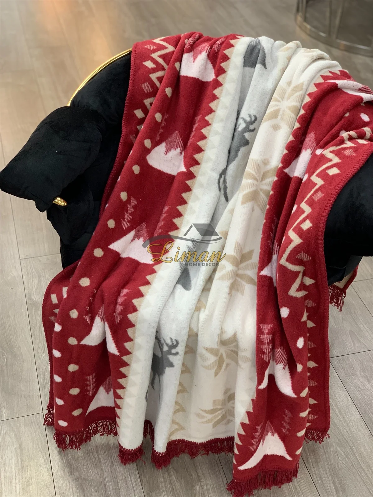Ipekce Deken 127x155 cm Rood