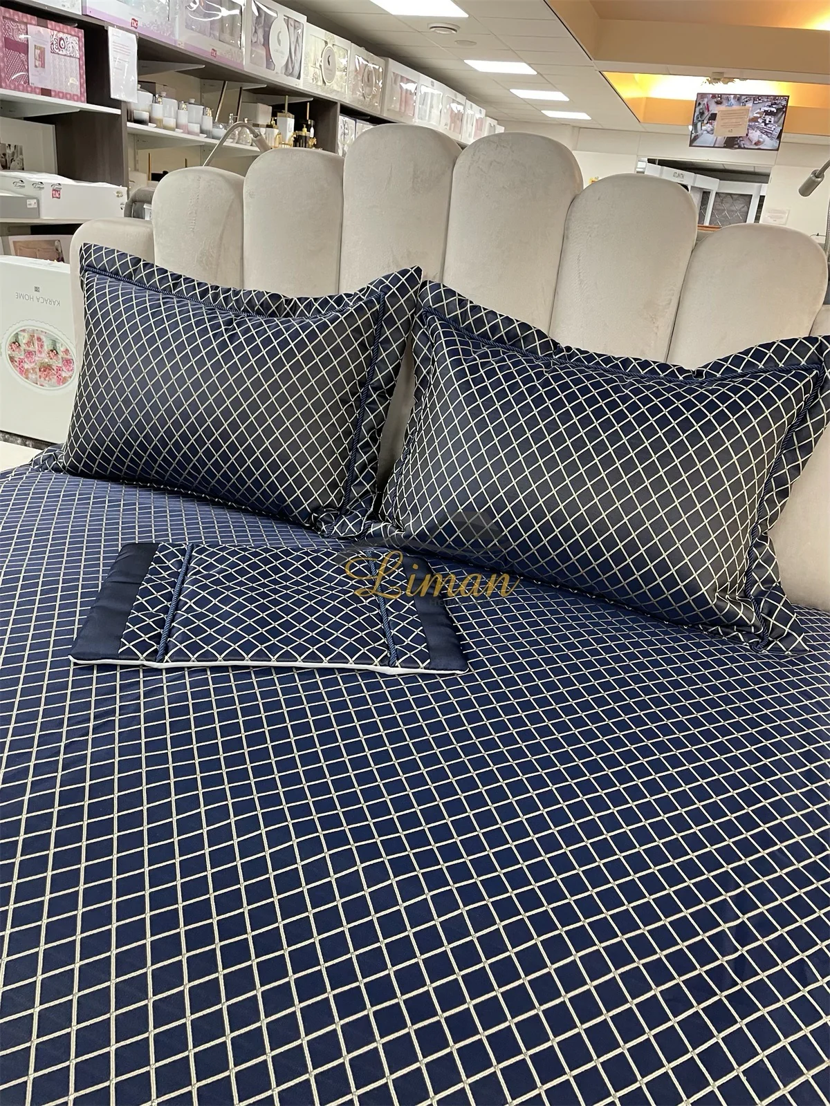 Ipekce Diva Bedspreiset 4 Delig Blauw - Image 3