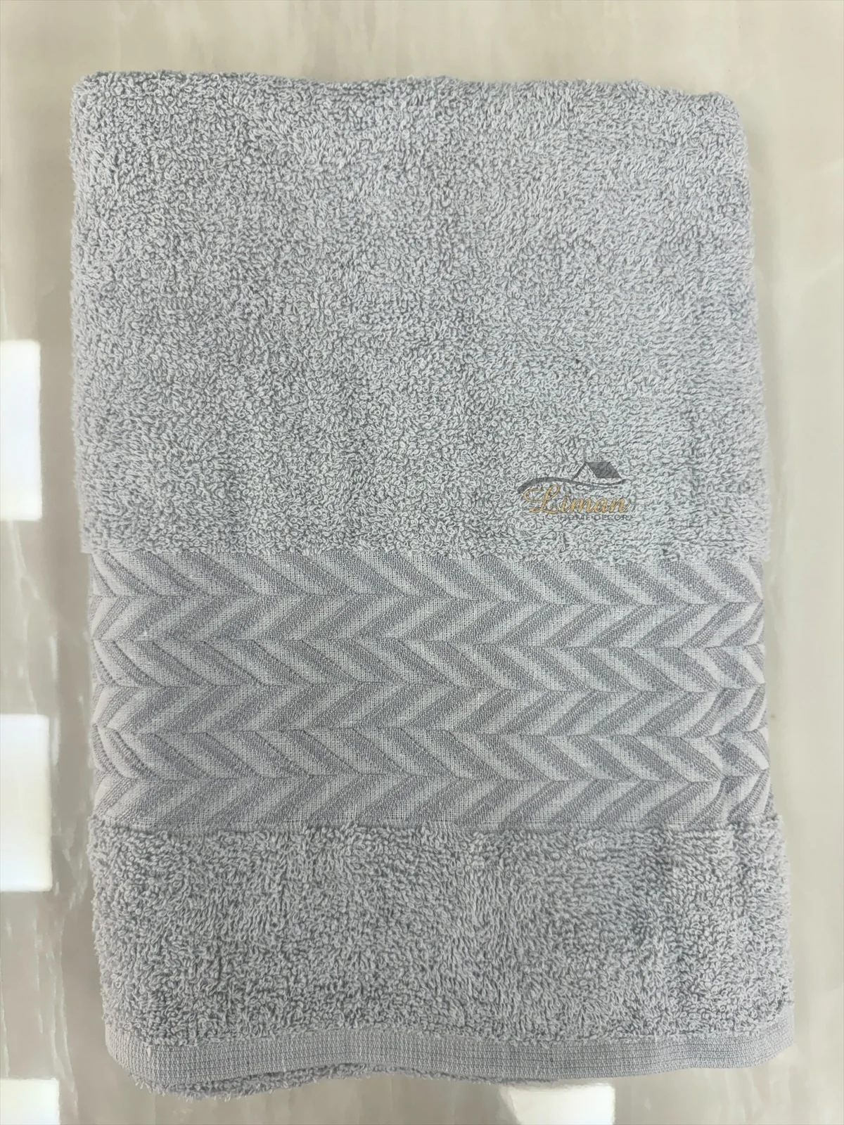 Ipekce Dory Handdoek 70 x 140 Cm Grijs