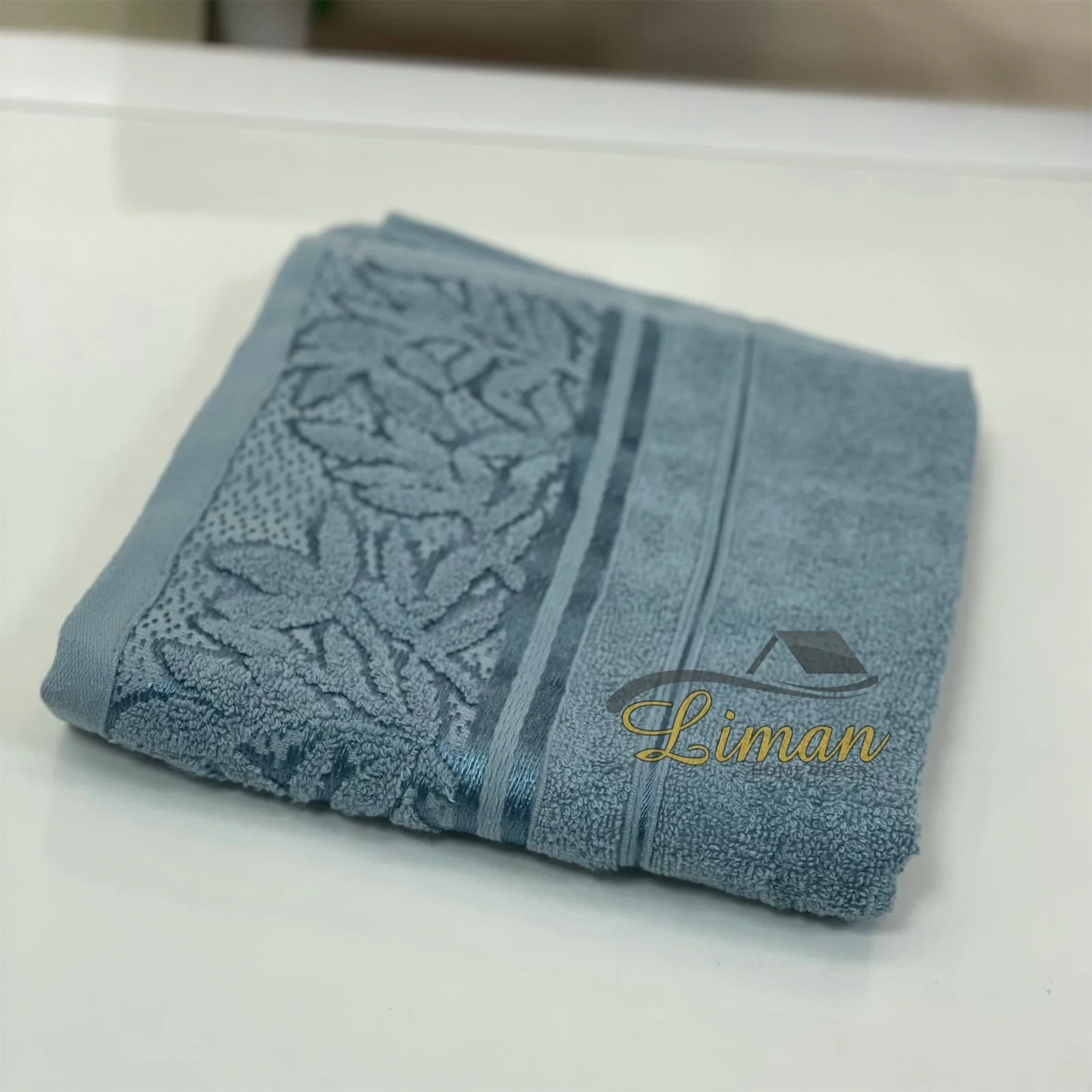 Ipekce Glory Handdoek 50 x 90 Cm Blauw