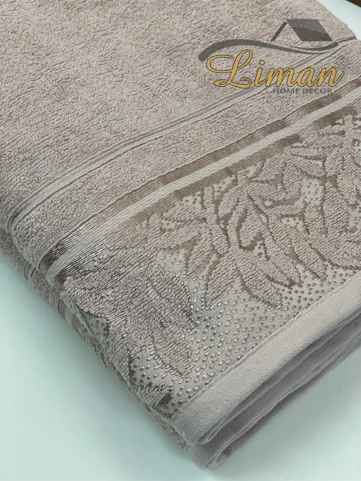 Ipekce Glory Handdoek 90 x 150 Cm Bruin - Image 2