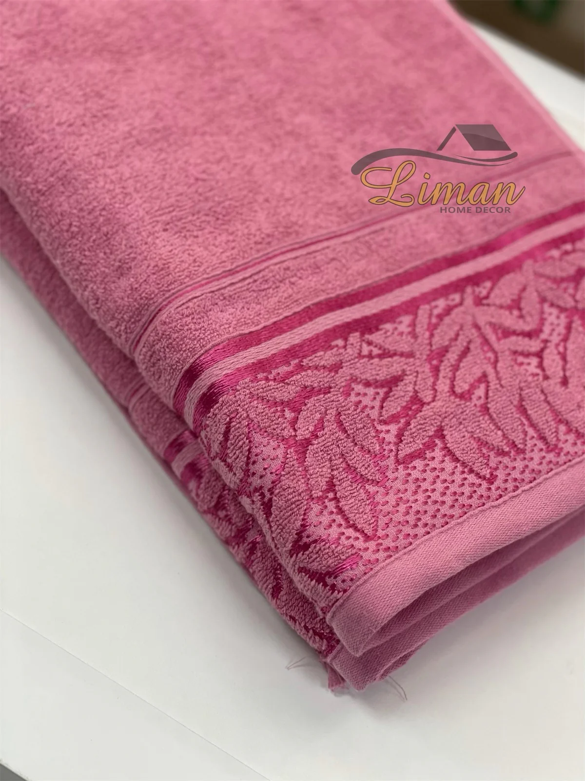 Ipekce Glory Handdoek 90 x 150 Cm Roze - Image 2