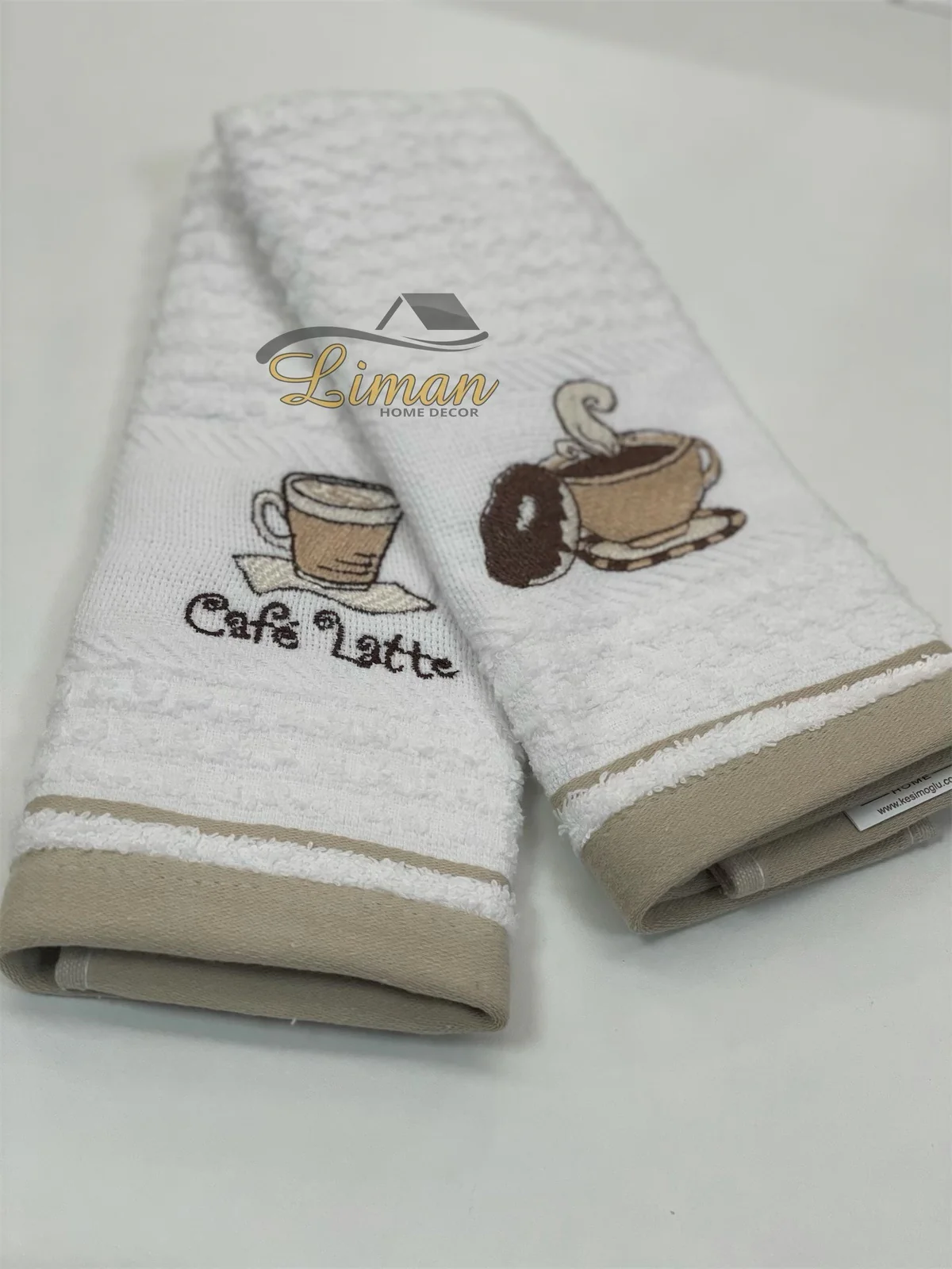 Ipekce Keuken Handdoek 30 x 50 Cm 2 Delig Beige