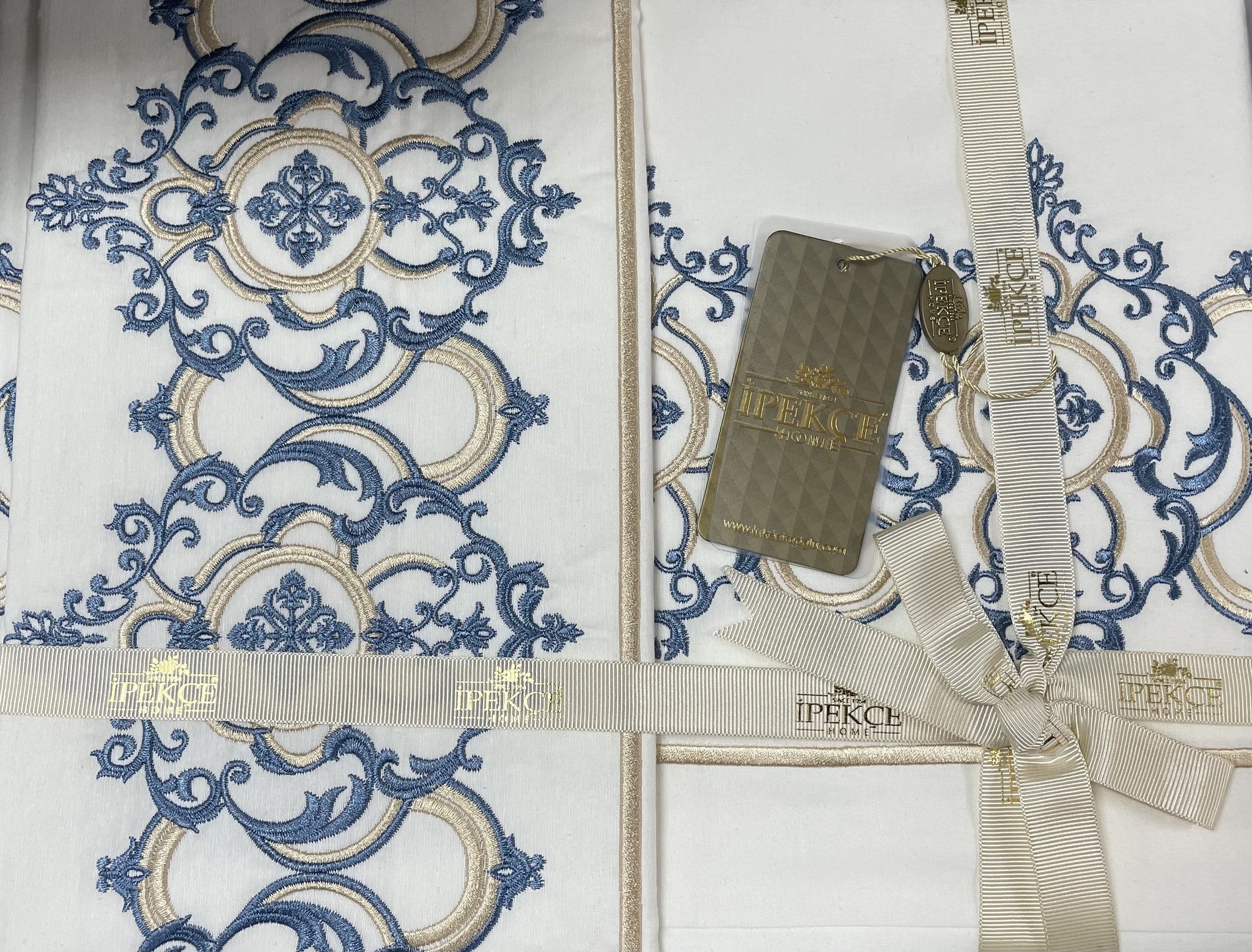 IPEKCE MILANO 6-DELIG 2-PERSOONS DEKBEDOVERTEK BLAUW - Image 2