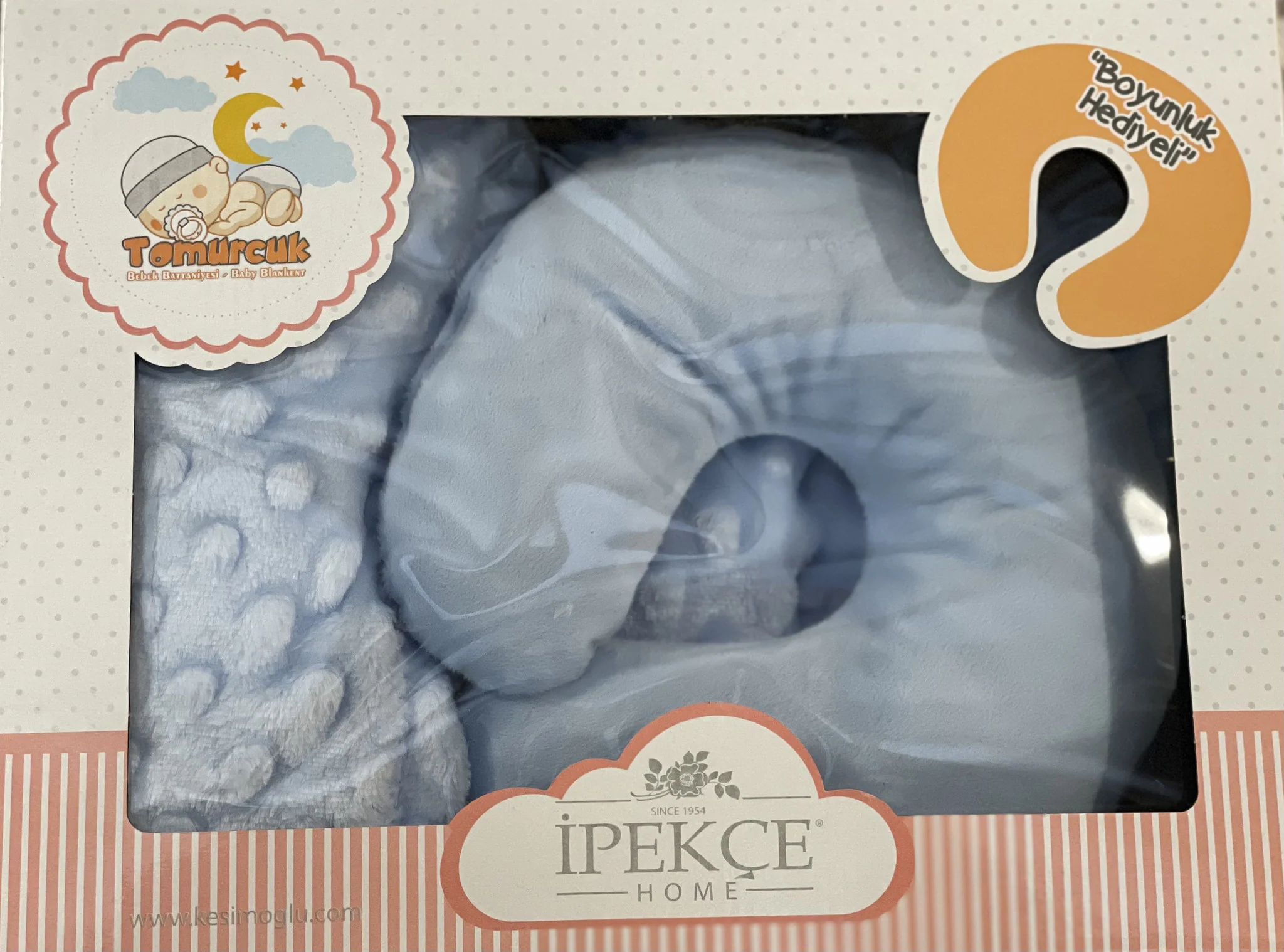 iPEKCE TOMURCUK BABY DEKEN + BLAUW - Image 3