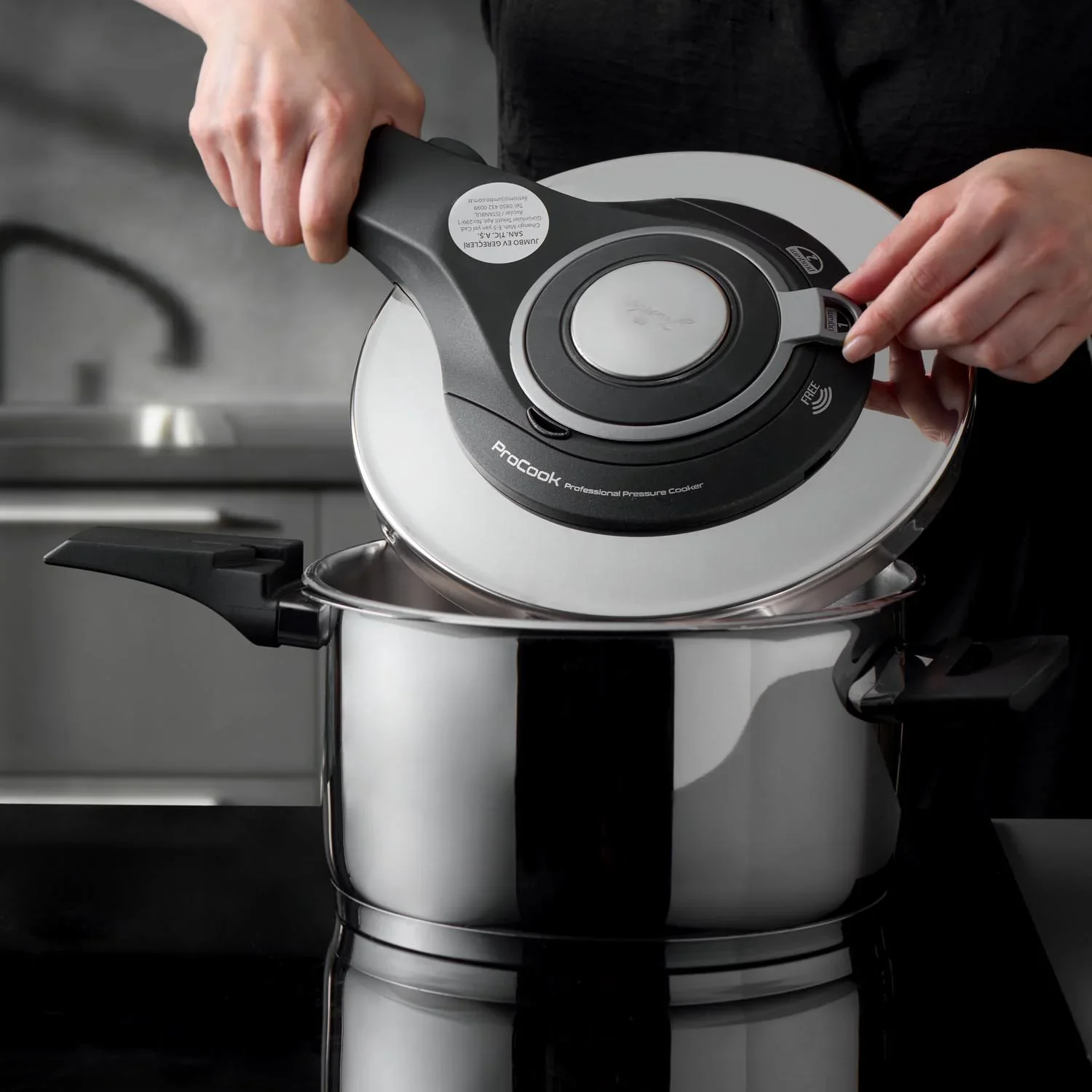 Jumbo Procook 4 + 6 Liter RVS Snelkookpan - Image 3