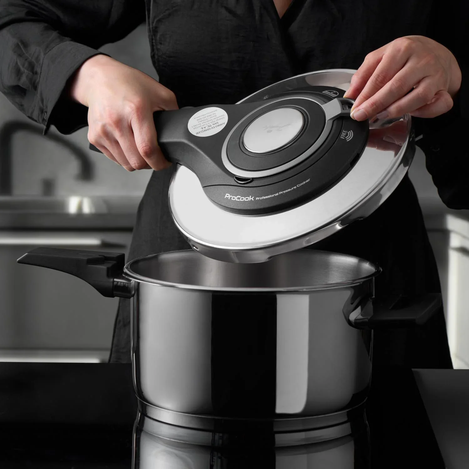 Jumbo Procook 4 + 6 Liter RVS Snelkookpan - Image 4