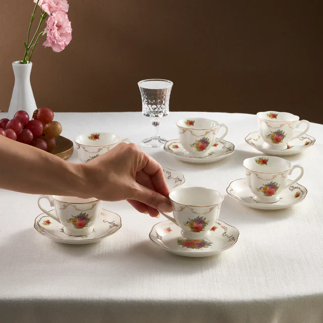 KARACA ANTIQUE ESPRESSOSET 12 DELIG |6 PERSOONS - Image 2