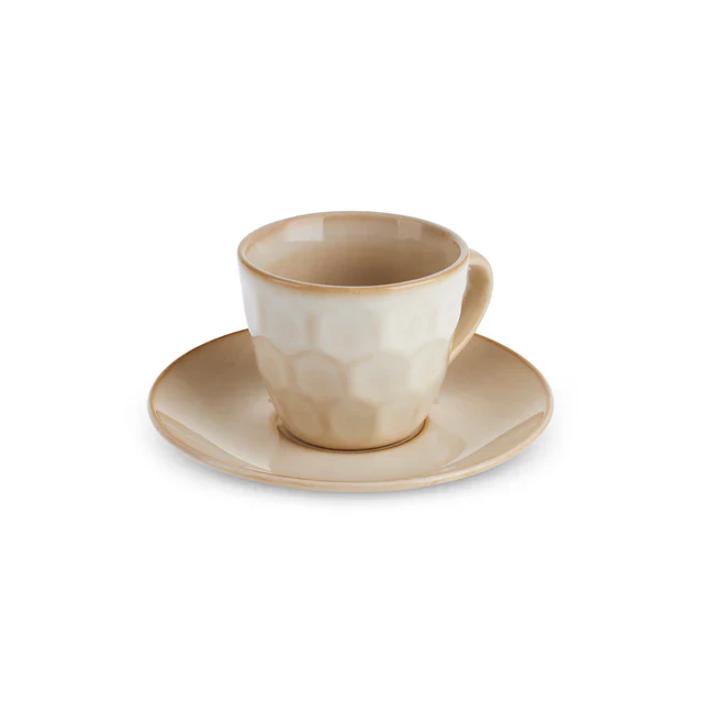 KARACA ARIA BEIGE REACTIVE ESPRESSOSET 2 DELIG | 1 PERSOONS - Image 2