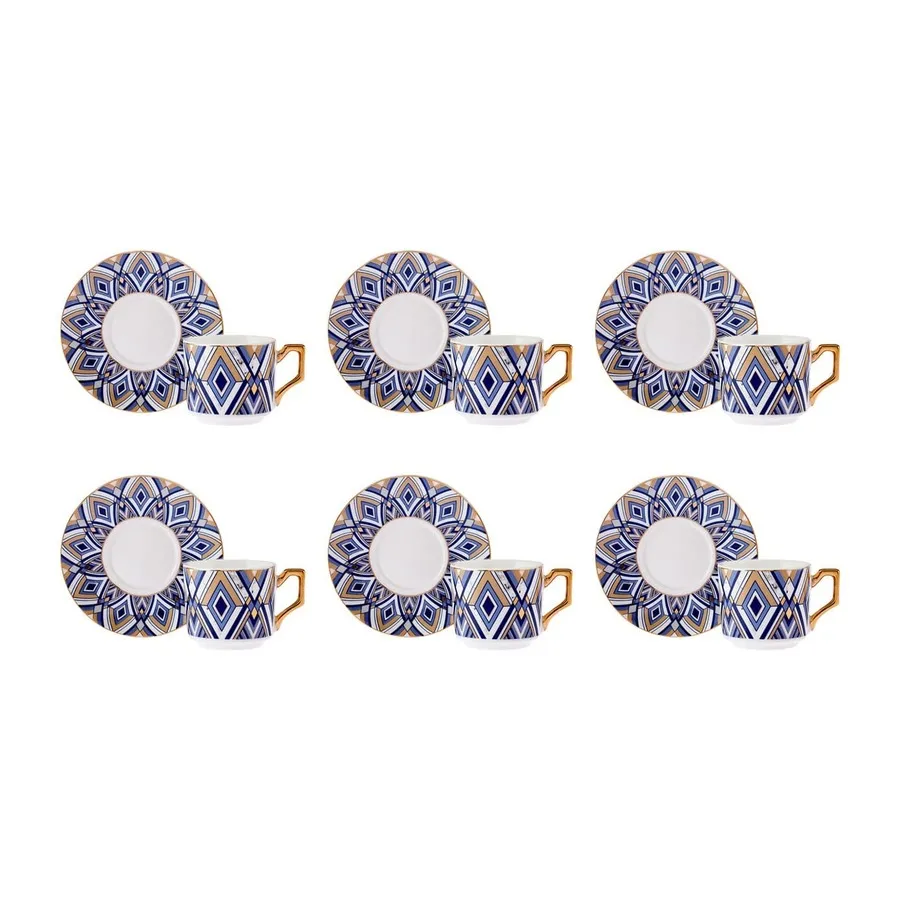 Karaca Bergama Espressoset 12 Delig | 6 Persoons - Image 4