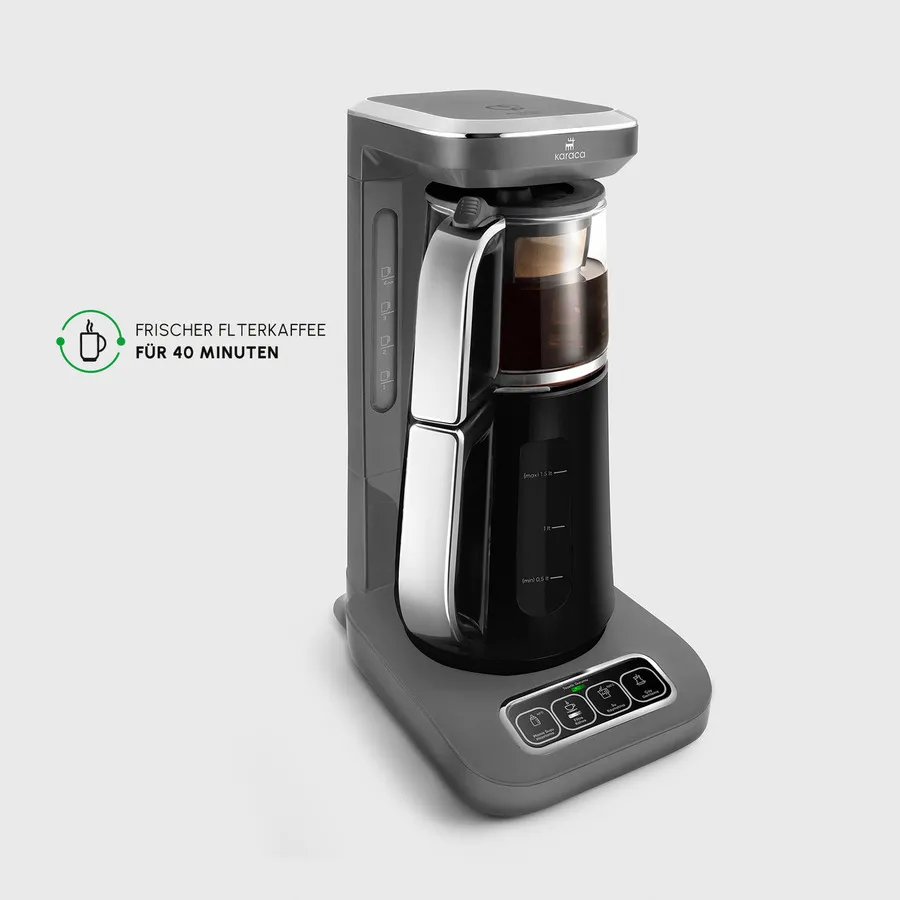 Karaca Caysever Robotea Pro 4 in 1 Elektrische Theepot / Filterkoffie Grijs - Image 3