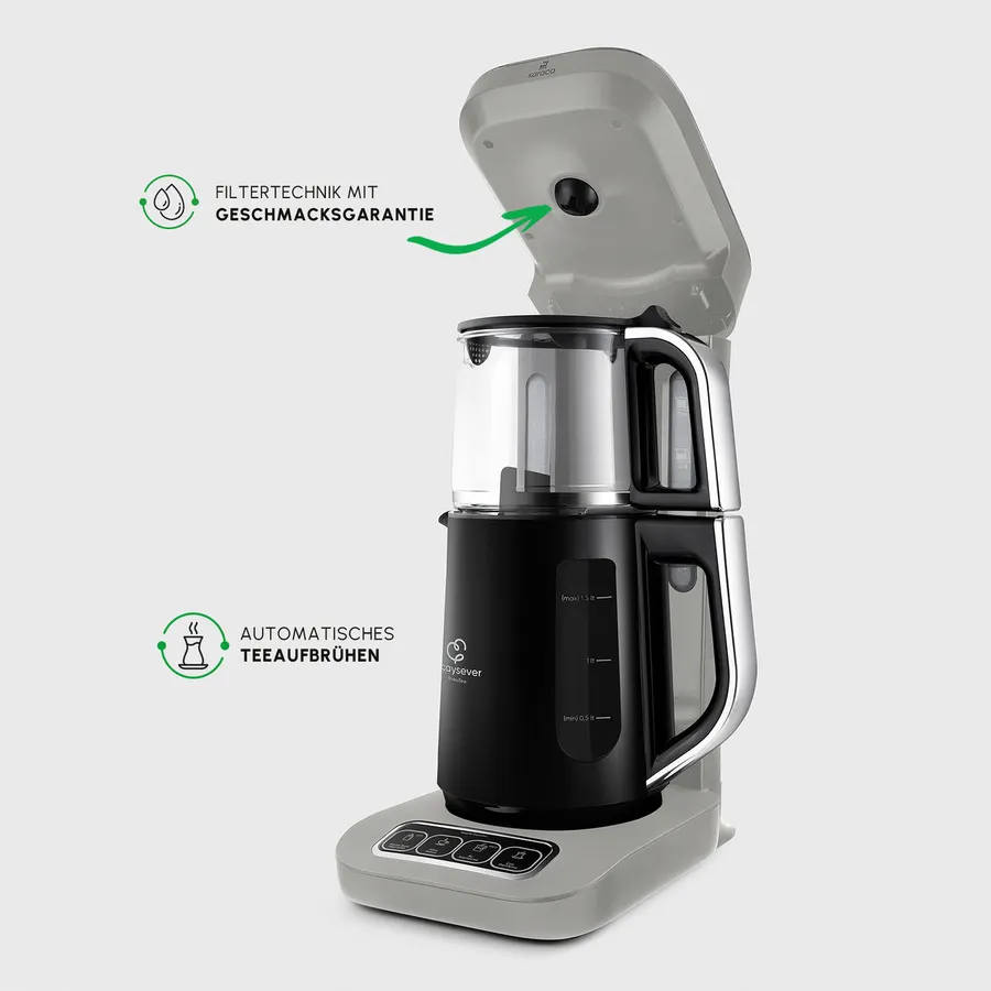 Karaca Caysever Robotea Pro 4 in 1 Elektrische Theepot / Filterkoffie Starlight - Beige - Image 4