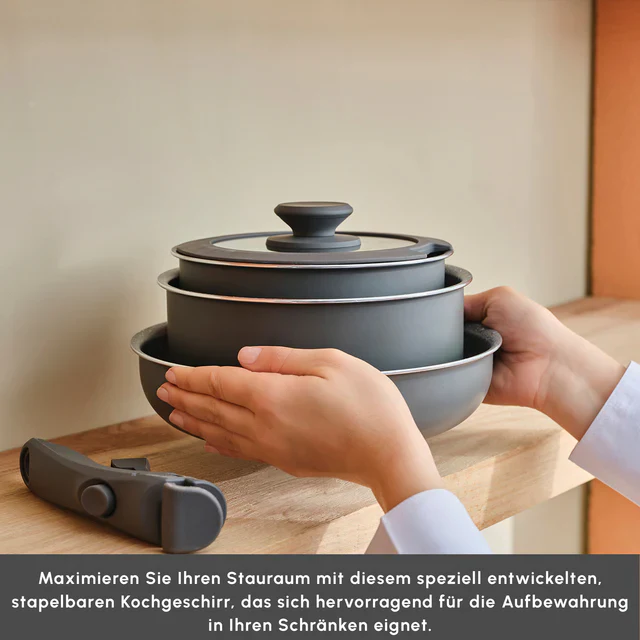 Karaca Comfort 6-delige Kookset met Afneembare Handgrepen - Image 3
