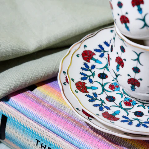 Karaca Ebruli Espressoset 12 Delig | 6 Persoons Multicolor - Image 2