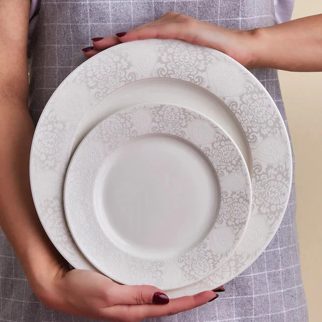 Karaca Forever Bone China New Olio Serviesset 53-delig | 12 Persoons - Image 4