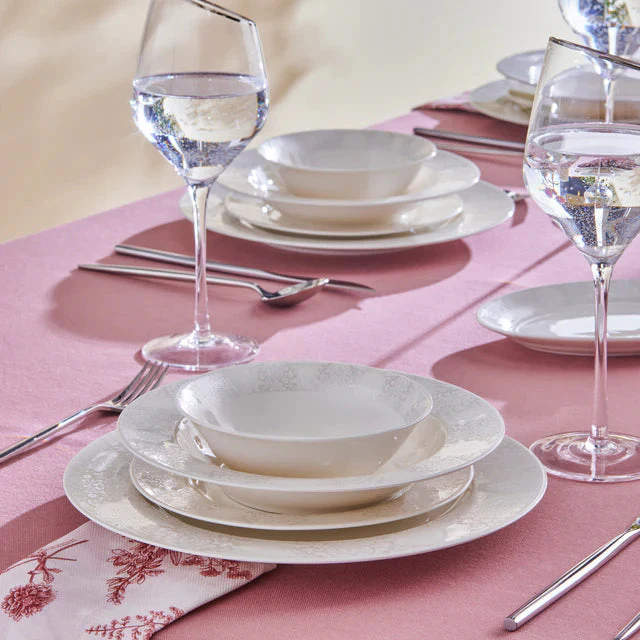 Karaca Forever Bone China New Olio Serviesset 53-delig | 12 Persoons - Image 6