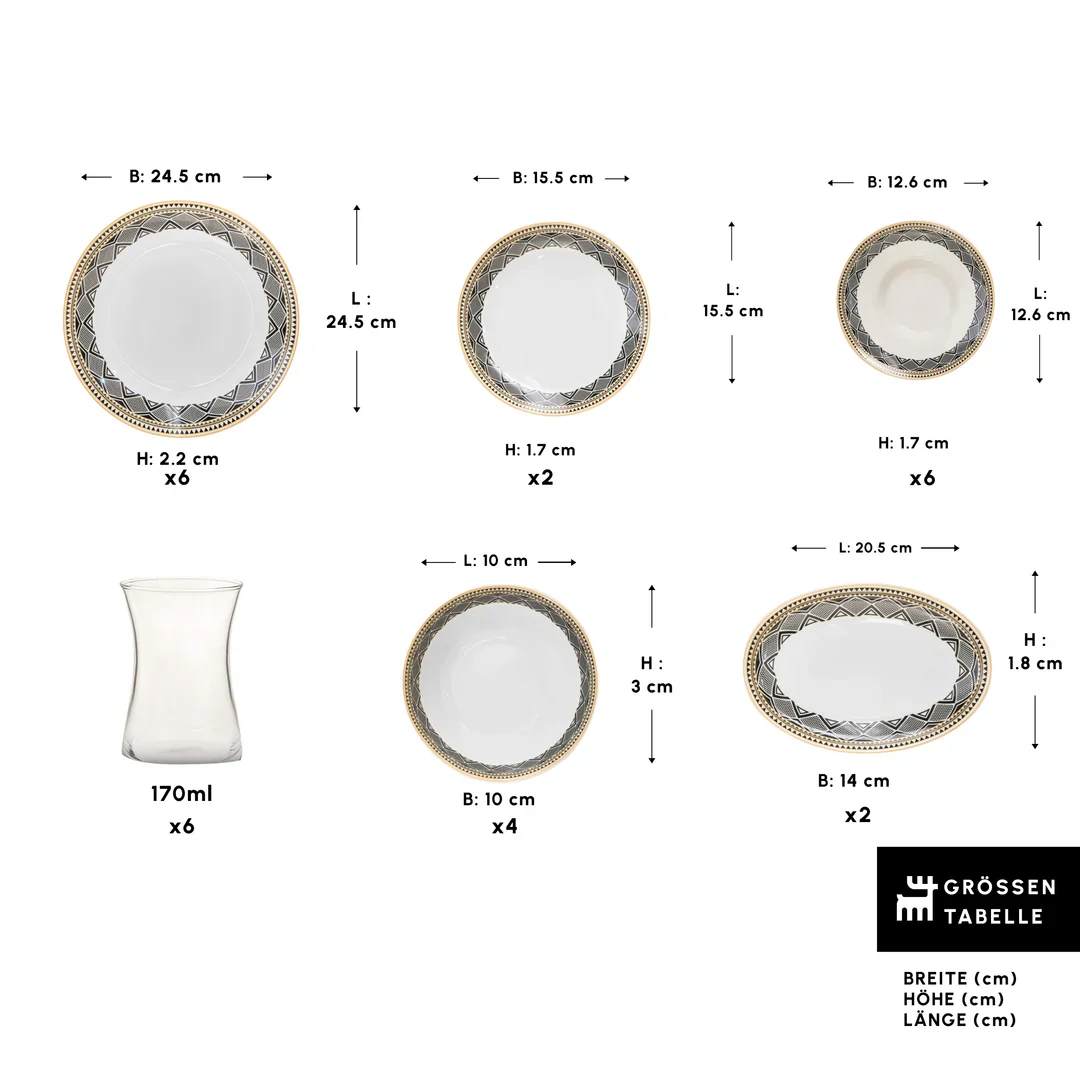 Karaca Globe 20-delige ontbijtset voor 6 personen - Image 8