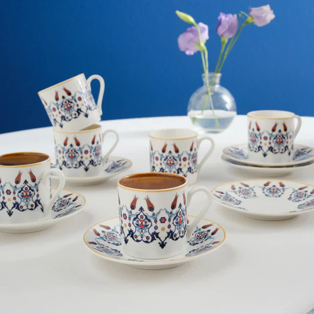 Karaca Haliç Espresso Koffieset 6-persoons 12-delig , 80 ml - Image 2