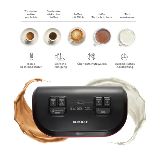 Karaca Hatır Hüps Düet Turkse Koffieapparaat iconic Beige, 1400W - Image 4