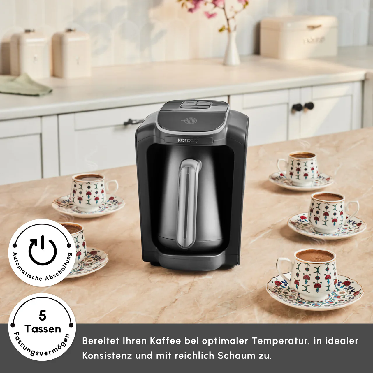 Karaca Hatir Neo Turkse Koffiezetapparaat - Silver - Image 6