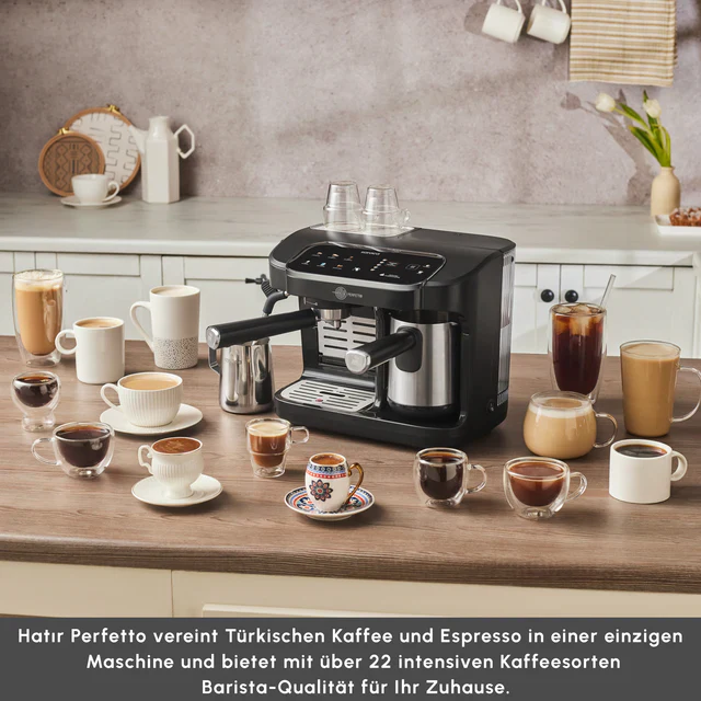 Karaca Hatır Perfetto Espresso- en Turkse Koffiemachine INOX - Image 3