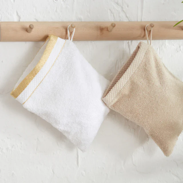 Karaca Home Glory Lurex 9-delige Familie Badset Gold-Beige - Image 7