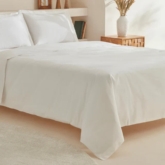 Karaca Home White Collection Lavin 100% Katoen Tweepersoons Dekbedovertrek Set Wit - Image 4