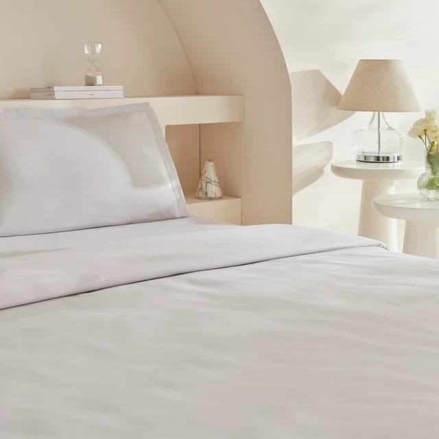 Karaca Home White Collection Lavin 100% Katoen Tweepersoons Dekbedovertrek Set Stone - Image 5