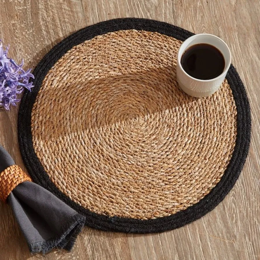 Karaca Luka Placemat 37cm Zwart Per Stuk