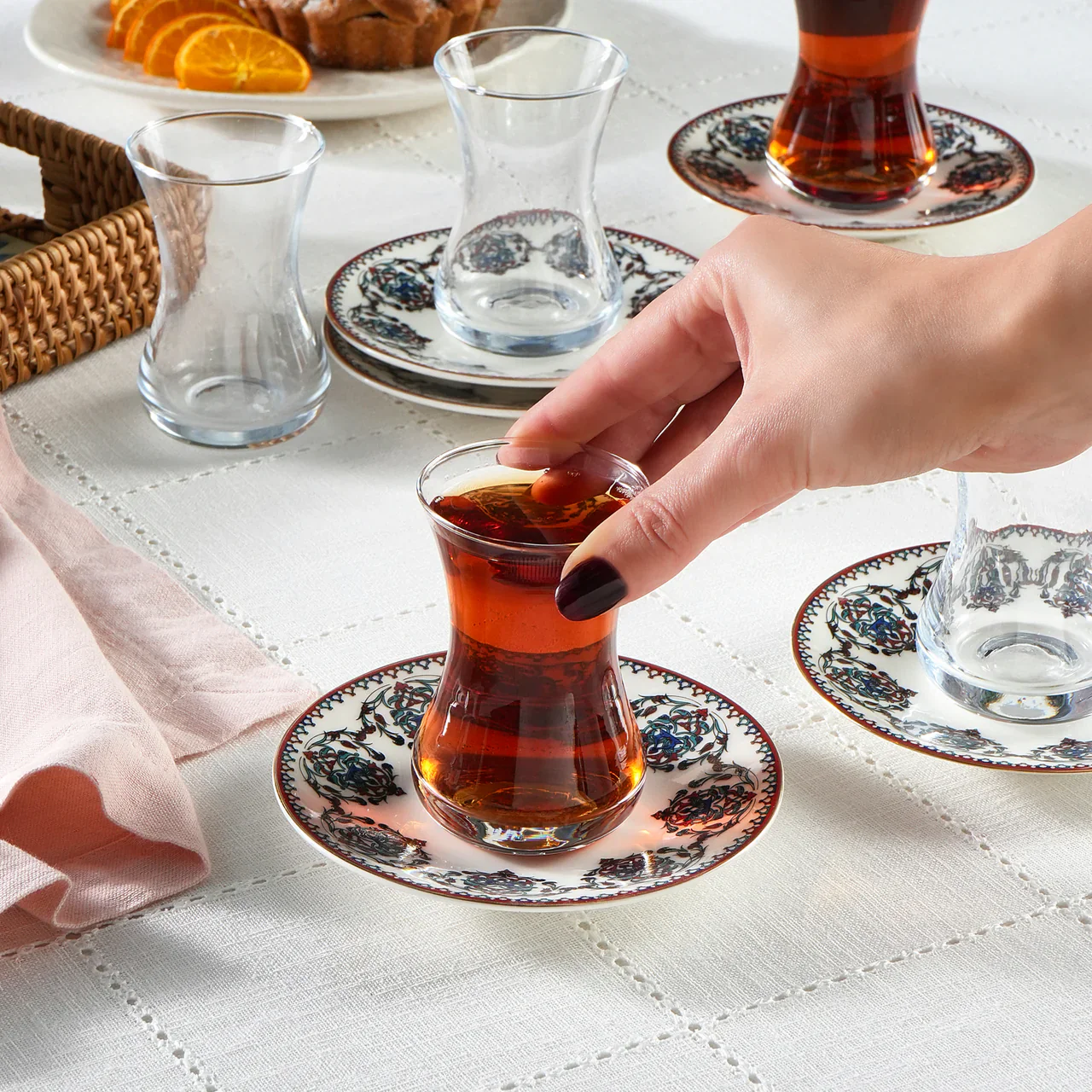 Karaca New Nakkas Theeset 12 delig | 6 persoons - Image 4