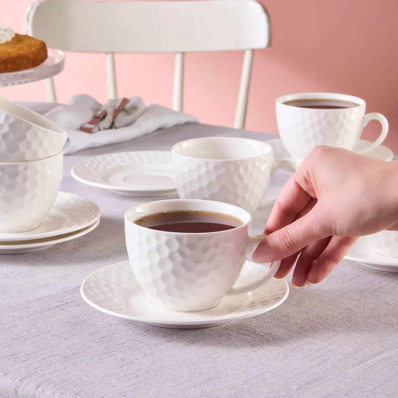 Karaca Nora Cappuccino/Nescafeset 12-Delig | 6-Persoons