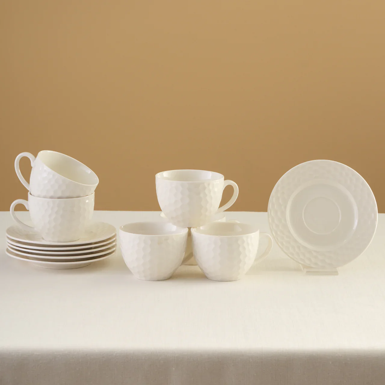 Karaca Nora Cappuccino/Nescafeset 12-Delig | 6-Persoons - Image 2