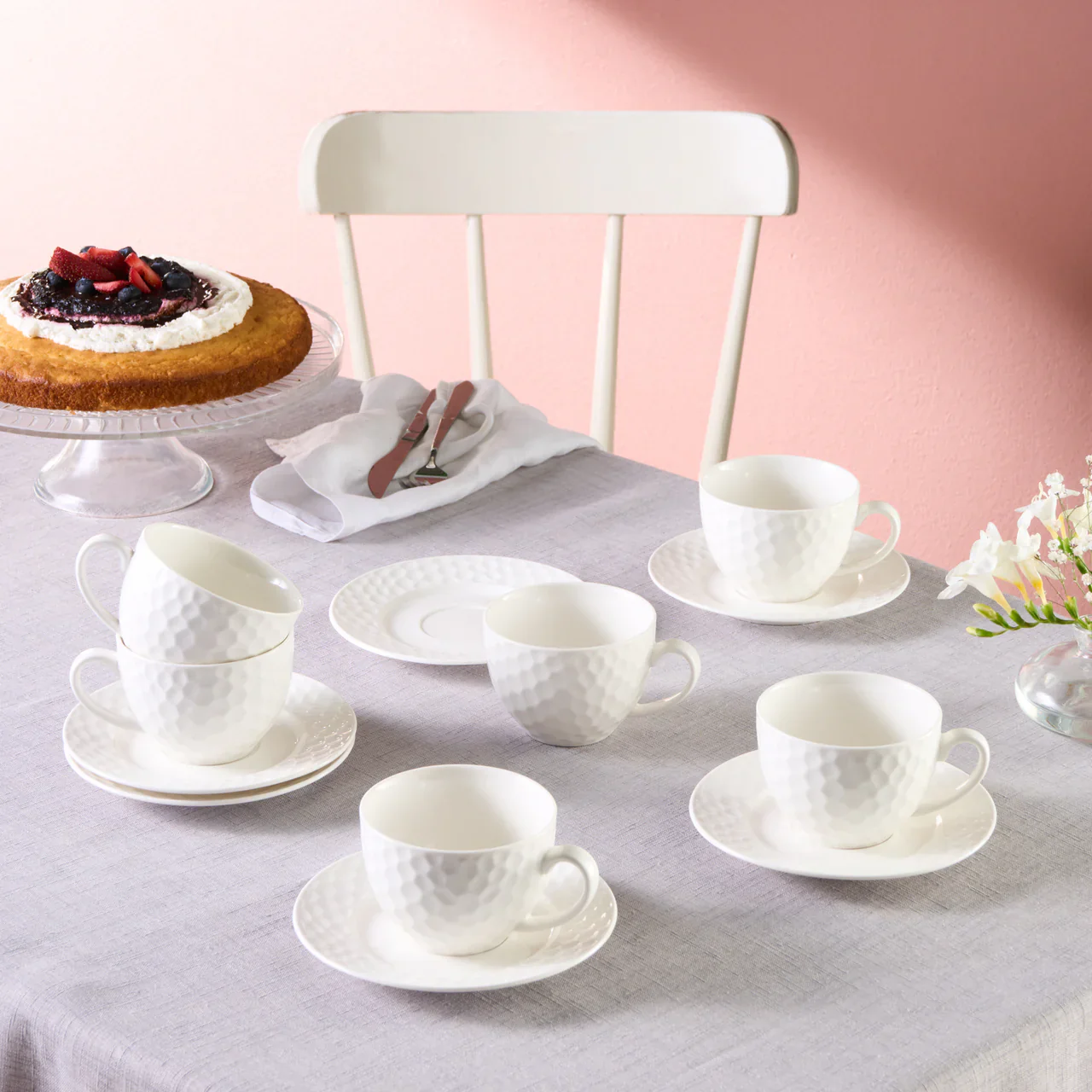 Karaca Nora Cappuccino/Nescafeset 12-Delig | 6-Persoons - Image 5