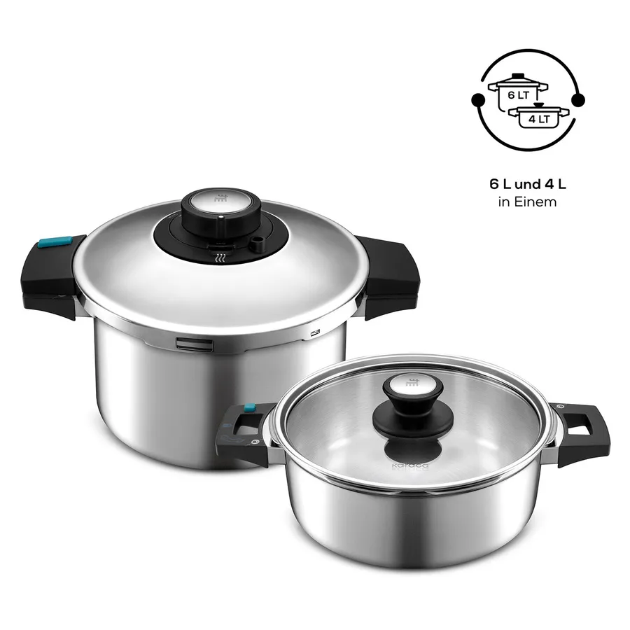 Karaca Quick and Safe Snelkookpan 4+6 Lt - Image 2