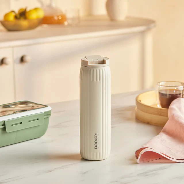 Karaca Rimo Lekvrije RVS Thermosfles 600 ml Crème