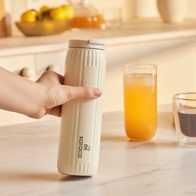 Karaca Rimo Lekvrije RVS Thermosfles 600 ml Crème - Image 2