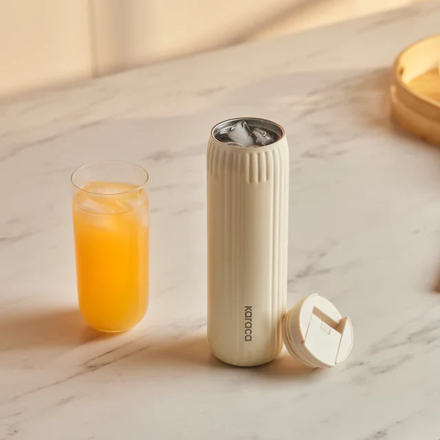 Karaca Rimo Lekvrije RVS Thermosfles 600 ml Crème - Image 3