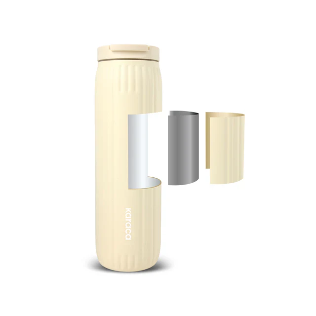 Karaca Rimo Lekvrije RVS Thermosfles 600 ml Crème - Image 6