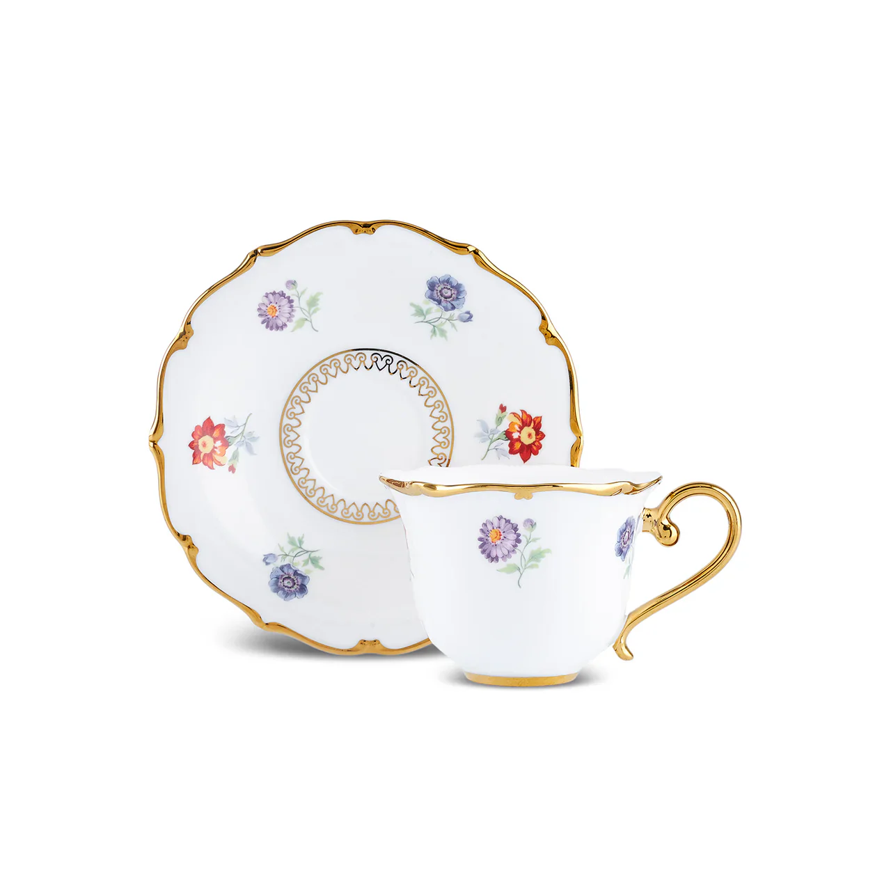Karaca Royal Bone Diana Espresso Set 12 Delig | 6 Persoons