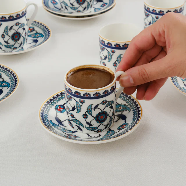 Karaca Rumi Espressoset 12 Delig | 6 Persoons