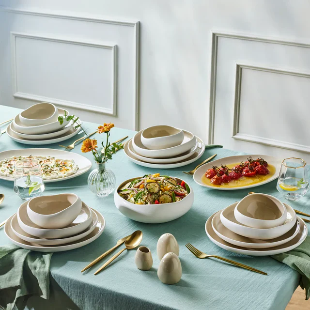 Karaca Streamline Cupid Stoneware 12-Persoons | 55-Delig Serviesset ( AFHAAL )