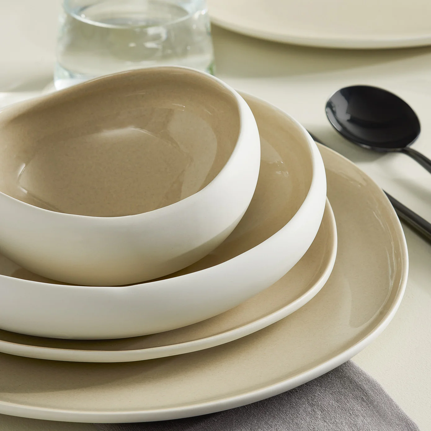 Karaca Streamline Cupid Stoneware 12-Persoons | 55-Delig Serviesset ( AFHAAL ) - Image 11