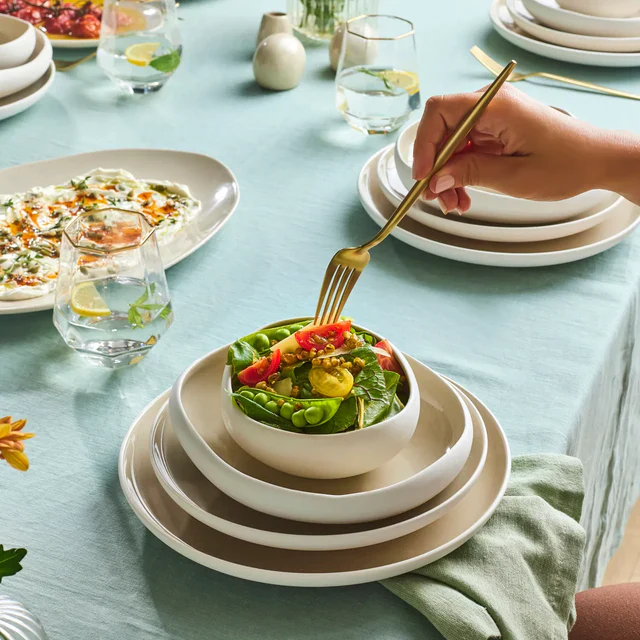 Karaca Streamline Cupid Stoneware 12-Persoons | 55-Delig Serviesset ( AFHAAL ) - Image 2