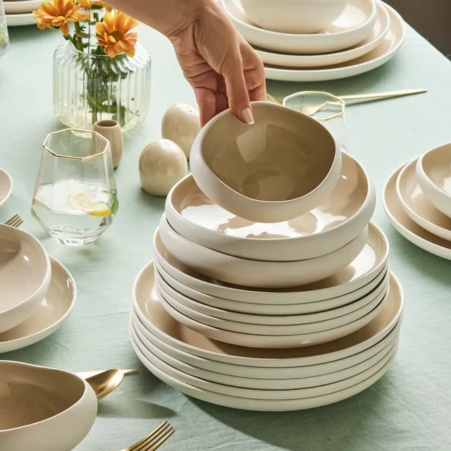 Karaca Streamline Cupid Stoneware 12-Persoons | 55-Delig Serviesset ( AFHAAL ) - Image 3